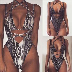 Costume da bagno intero da donna con reggiseno imbottito push-up bikini monokini costume da bagno beachwear Y200708