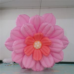 Flores infláveis ​​bonitas da decoração do casamento com o lâmpado e o ventilador do CE para a decoração do estágio do evento do partido da música