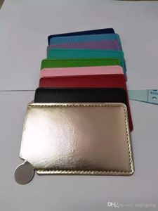 Estilo clássico Espelho de aço inoxidável de moda pequeno quadrado 9x5,5 cm mini espelho com embalagem de presente VIP de boa qualidade (Anita Liao)