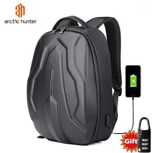 Backpack ARCTIC Fashion Large-capacity Men's Trend Street Hard Shell Multi-function Computer Bag Water-proof Bag1