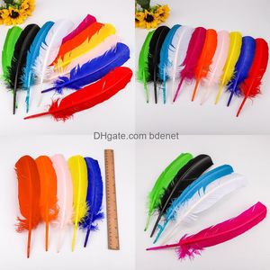 Party Decoration Diy Feather Necklace Earring Hair Hat Decor Bdenet Yiwu Color Feathers Fire Chicken Dyed Nest Hood Do Pen Special Ma jllvAZ