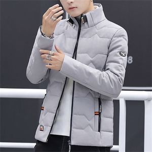 Nuovo cappotto invernale da uomo addensato casual Parka Slim Fit Outwear impermeabile caldo colletto alla coreana Outwear Coat 201218