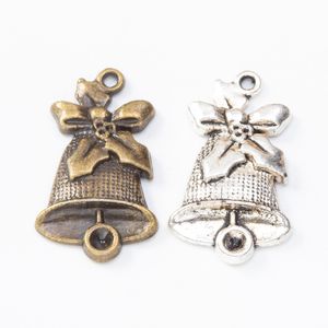 50 sztuk mm Antique Srebrzysty Vintage Brąz Tibetan Christmas Charms Metal Wisiorki Do Bransoletki Naszyjnik Kolczyk DIY Biżuteria