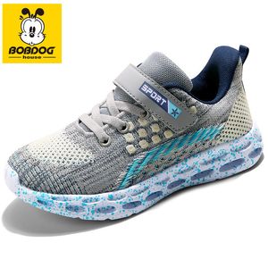 Bobdog منزل الاطفال الطفل عارضة الفتيات أحذية رياضية عالية أعلى تنفس غير زلة الفتيان أحذية zapatillas LJ200907