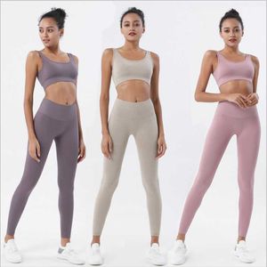 Completi da yoga Tuta da donna Reggiseno Leggings Corsa Abbigliamento sportivo Set fitness Collant Compressione Abbigliamento sportivo Tuta da palestra Set da 2 pezzi