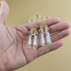 100pcs Lot 5ml 22*30mm Storage Glass Bottles With Cork Stopper Crafts Jars Mini Transparent Empty Gifthigh qualtity