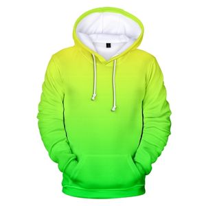 Grön Hoodies Mäns Sweatshirt Custom Colorful Gradient Hoodie Män / Kvinnor Solid Färg Hoody Sportwear Neon Hoodie Män 201020