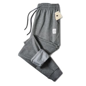 Bawełna Mężczyźni Spodnie dresowe Casual Joggers Sportswear Elastyczne Solidne Spodnie Sznurków Mężczyzna Patchwork Track Spodnie Wiht Korean 210601