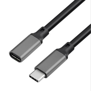 Tipo C Extender Cabos Cabo de Extensão PD100W 5A 10Gbps Masculino para Fêmea USB 3.1 USB-C Type-C Type-C Fios de Dados de Carregamento