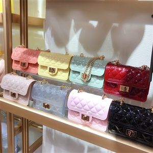 حقائب جيلي المرأة الكتف pvc البسيطة حقيبة crossbody للنساء 2020 صغير cluth محفظة واضح شفافة رسول حقيبة Q1117