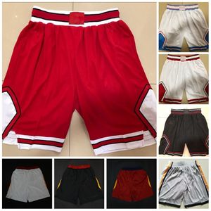 Basketball Shorts Red White Black Vintage Breathable Pants Sweatpants Classic Shorts City Stitched
