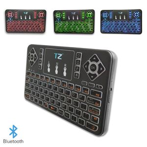 Q9s Mini Bunte Bluetooth Drahtlose Tastatur Coole Hintergrundbeleuchtung mit Touchpad Q9 Air Mouse Fernbedienung Für Android TV Box Tablet