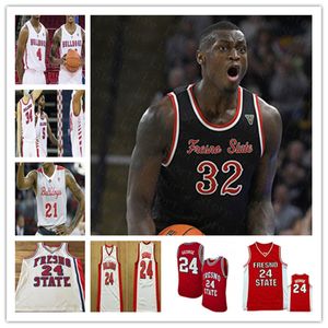 Custom College Basketball Fresno Государственные бульдоги ФГУ Детские трикотажные Орландо Робинсон Деон Страуд Христианский серый Девин Гейдж Энтони Голландия Meah