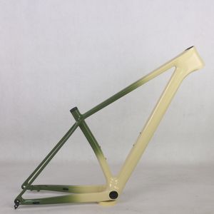 29er 148 * 12mmカーボンT800ハードテールマウンテンMTBフレームFM199カスタムグラデーションペイントPT4227C + PT506C