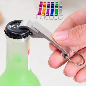 Aluminium Alloy Beer Wine Opener Creative Multi Function Bottle Opener Metal Bar Tools 2-i-1 Flaska Öppna med nyckelkedja T9i00918