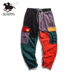 SLPUPPG 패션 뉴스테리웨어 힙합 바지 바지 Streetwear Streetwear Harajuku Jogger Sweatpant 조거 바지 남성 201114