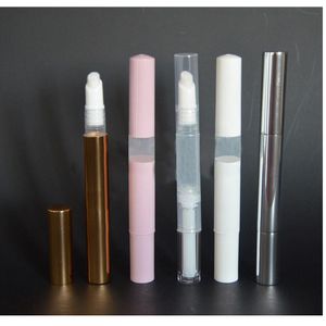 1Pc 3ml Empty Packaging Bottles Twist Pen With Brush Cosmetic Container Lip Gloss Transparent Eyelash Growth Liquid Tube Nutrition Oil Bottle Hot