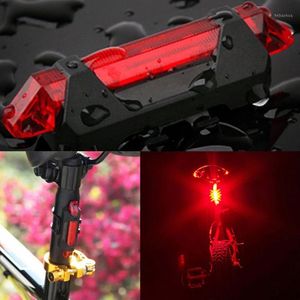 Taşınabilir USB Şarj Edilebilir Bisiklet Bisiklet Kuyruk Arka Güvenlik Uyarı Işığı Arka Lambası Süper Parlak Lors889 Farlar