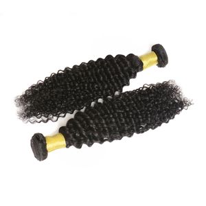 Malaysian deep wave Virgin Hair 2 Bundles With 4X4 Lace Closure 3 Pieces/lot Unprocessed Human Hair Natural Black Color Coars