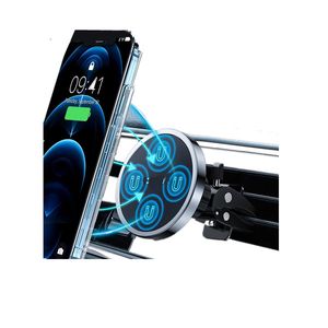 15W Magnetische Wireless Car Charger Telefoon Houder voor Max Universal Auto Accessoires Cel Mobile Stand Video Mount Statief