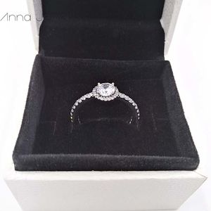 Aesthetic jewelry wedding boho style engagement Diamond Classic Elegance Pandora Rings for women men couple finger ring sets birthday Valentine gifts 190946CZ
