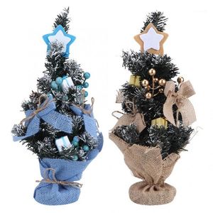 Christmas Decorations Felt Tree 40cm Fashion Festival Tabletop Mini Xmas Trees In Cloth Bag Glow Light1