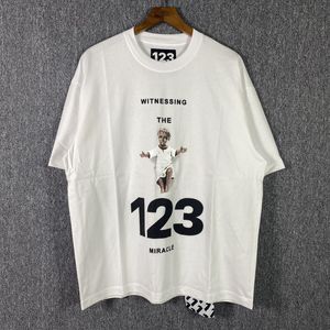 ブラックホワイトTシャツ半袖男性女性トップクオリティヘビーファブリックTシャツベビープリントティー