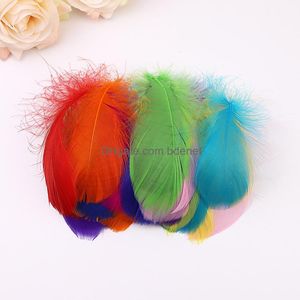 Party Decoration Feathers Craft Supplies for Wedding Bdenet Yi Umakaron Colorf Chinese Floating 6-12 Present Box Filler Goose Hair Dream Jllcvc