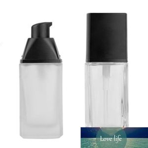 30ml frasco vazio de vidro fosco para loção Liquid Body Cream Cosmetic Foundation Recipiente de frascos com bomba de imprensa