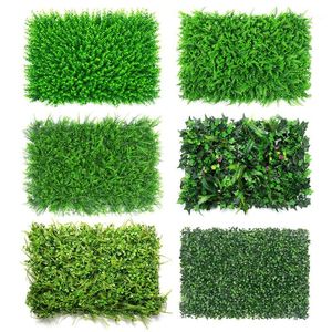 Decorative Flowers & Wreaths Artificial Grass Lawn Turf Simulation Plants Landscaping Wall Decor Green Plastic Door Shop Image Backdrop Flor