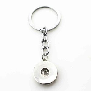 10 sztuk / partia Cały Snap Breloki Keyring Fit 18mm DIY Snaps Button Jewel Ginger Snap Przyciski Kluczowe Łańcuchy DIY Biżuteria