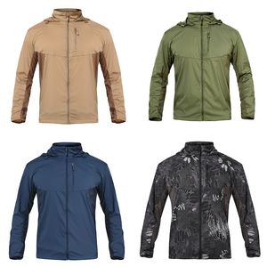 Outdoor-Hemd Ultra dünne Windbreaker-Jacke Jagd Shooting Mountaineering Kleidung Wanderung Windschutz Kleidung Camouflage Leicht Nr. 05-128