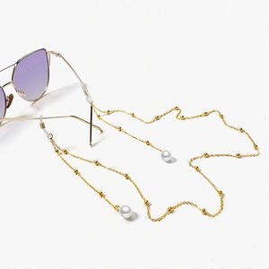 Com pântano pérola cobre feitos óculos cordas cordas para mulheres óculos acessórios não deslizantes