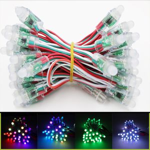 50PCS 12mm WS2811 Fullfärg LED Pixel Light Module DC 5V IP68 Vattentät RGB 2811 1903 IC Digital