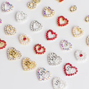 Tamax NAR005 3D rotondo ovale a forma di cuore ornamenti di fascino nail art decorazioni di strass punte per unghie fai da te accessori adesivo