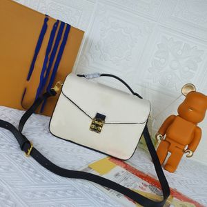Högkvalitativa mode klassiska väskor all-match onthego medium tote kvinnor handväskor vid poolmönstret svart axelväska 05