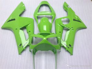 ingrosso Zx6r Verde-Kit di carenatura stampo ad iniezione per Kawasaki Ninja ZX R CC ZX6R Bareding Green personalizzato Set ZX61