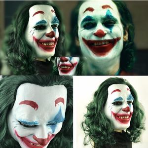 Movie Joker Arthur Fluk Mask Mask Cosplay Латексные маски Хэллоуин Party 200929