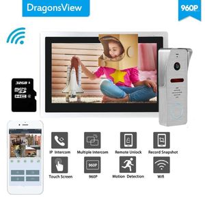 Video Door Phones Dragonsview Wifi Doorbell Camera 960P Home Intercom Phone System Unlock Message Motion Record Waterproof1