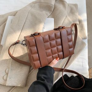 Toposhine Square Embossed Shoulder Bags for Women Box Bag 2020 New Buckle Fashion Women's Bag Crossbody Small Square