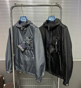 Bahar en yeni tasarımcı ceket ~ Yüksek kaliteli rüzgar geçirmez malzeme Çin boyutu ceketler moda cep dikiş tasarımı kapüşonlu fermuarlı erkek lüks ceket