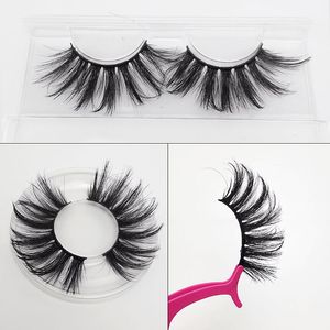 25mm False Eyelashes Thick Multi-Layer Fluffy Lashes Eyelash Cross Factory Wholesale 3D Curl Multi-Choice Style