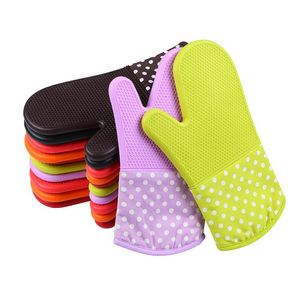 Oven Gloves Silicone High Quality Microwave Oven Mitts Slip-resistant Bakeware Kitchen Cooking cake Baking Tools DHL