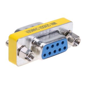 Alloyed 9pin DB9 Male do 9pin DB9 Samice Converter Adapter Złącze kablowe Nadaje się do spotkania biznesowego w domu