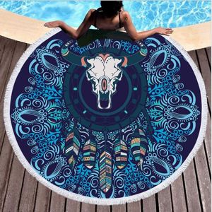 Impresso Cabra Toalha de Praia Rodada Toalhas de Microfiber Grande Cobertor Piquenique Yoga Mat Travel Bathtowel Toalha de Tablecloth Toalla de Playa