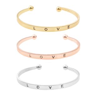 Śruby ze stali nierdzewnej Bangles Lover Hand Wedding Cuff Bransoletka Bransoletka