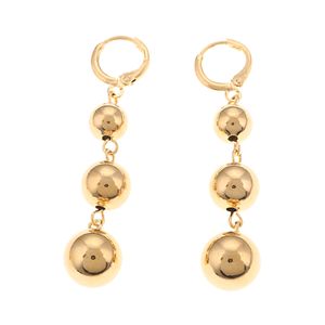 3pcs Beads Ball Dangle Earrings Lucky Love Chandelier Earrings For Women Men Jewelry Gifts