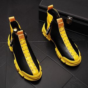 Sapatos de festa de casamento de designer de luxo de alta qualidade, moda masculina respirável, casual, diário, mocassins brancos clássicos, resistentes, tênis rasos.