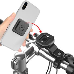 クイックロックアンインストールオートバイバイク電話ホルダースタンドサポートモト自転車ハンドルバーマウントブラケットXiaomi iPhone用