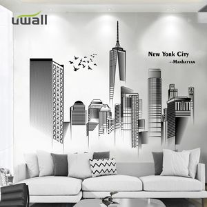 PVC Nortic City Wall Stickers Home Decor Soggiorno Camera da Letto Sfondo Decorazione della parete Decorazione Autoadesivo Decor Sticker Adesivo 220309